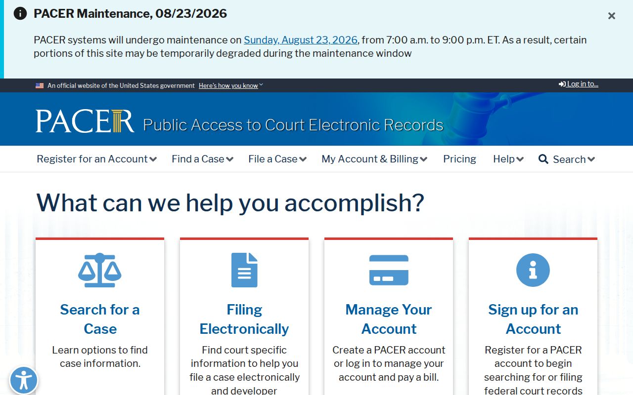 Candler County court records PACER search entry
