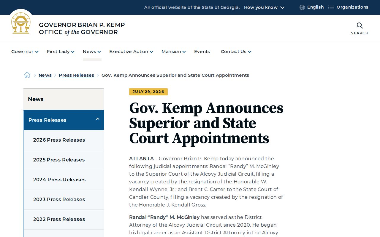 Candler County State Court criminal docket appointment