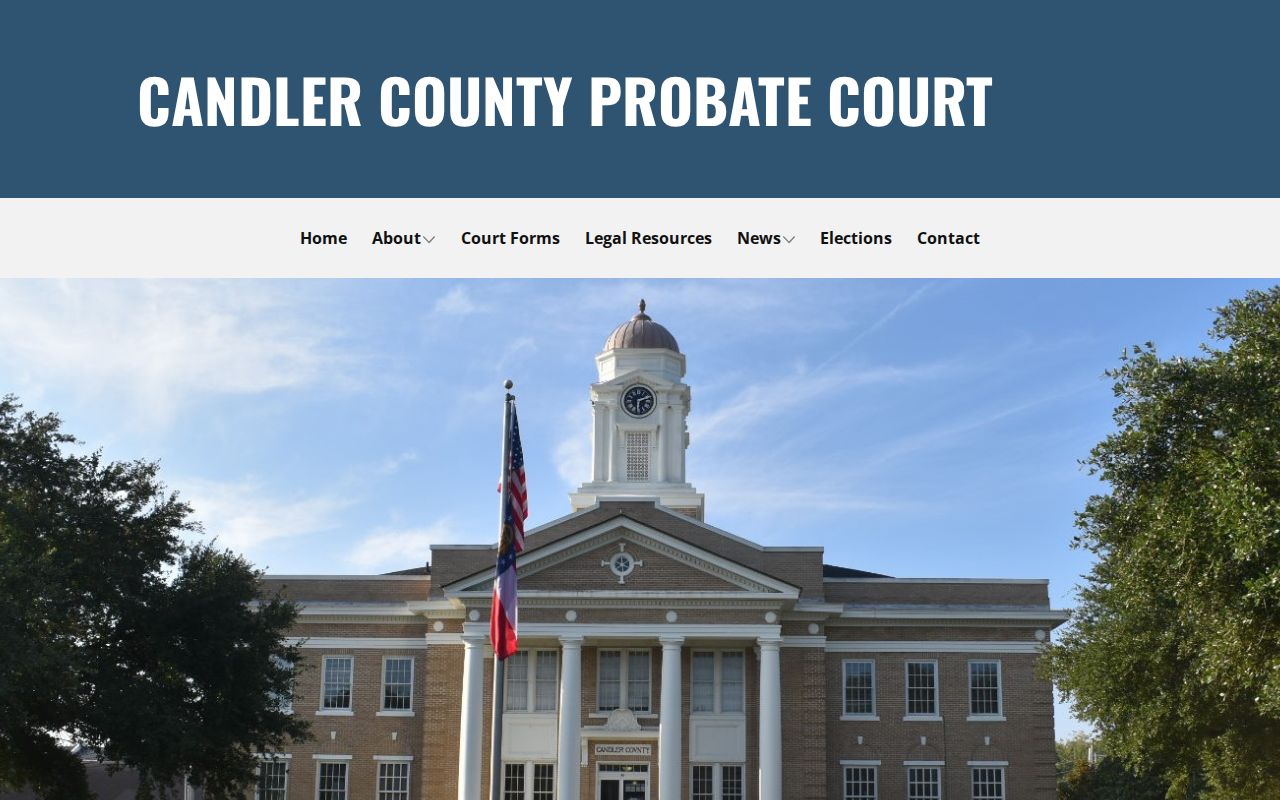 Candler County Probate Court docket and records route